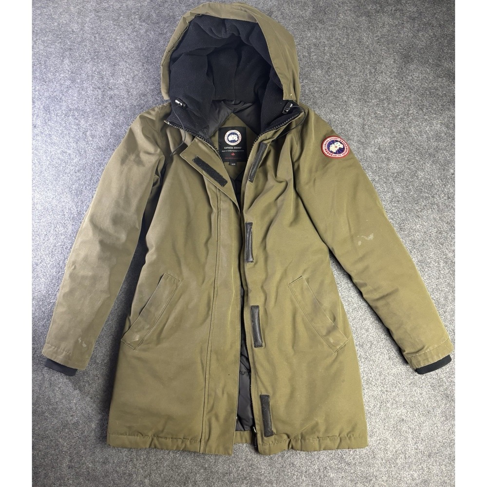 Canada Goose Arctic Program Down Parka Jacket XS Olive Green Hooded Coat